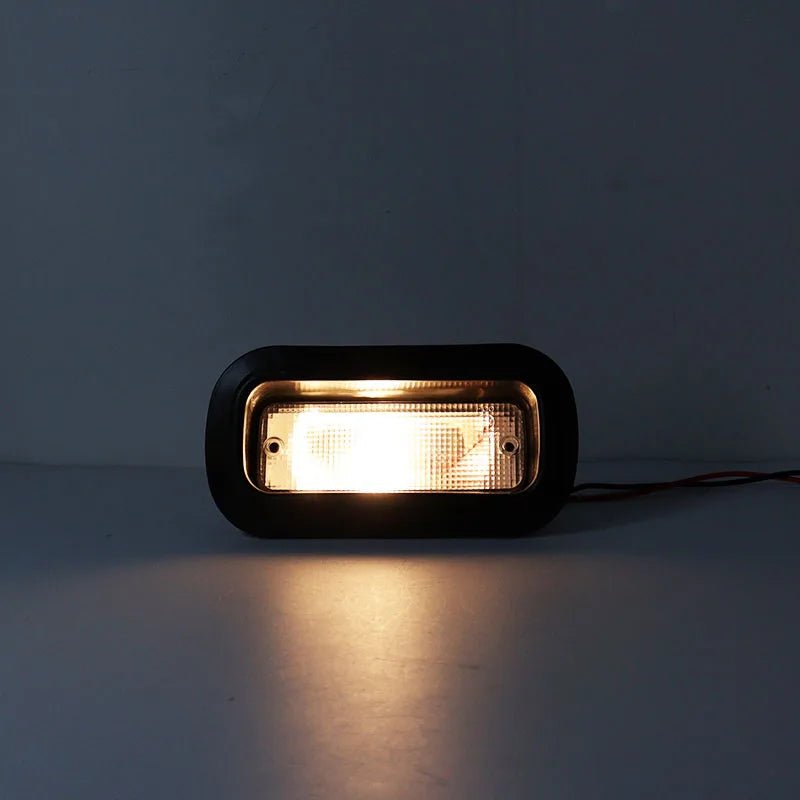 For Universal Fit On Any Car With modifications Red White Brake Lamp Rear White Red Rear Fog Light Lamp Stop Brake Light