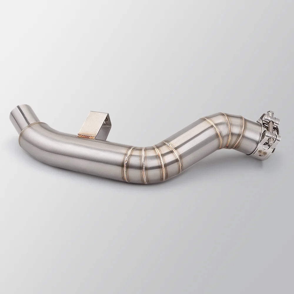 Exhaust  Motorcycle Escape Stainless Steel Middle Link Pipe Moto Muffler Slip On For Benelli 502C 502