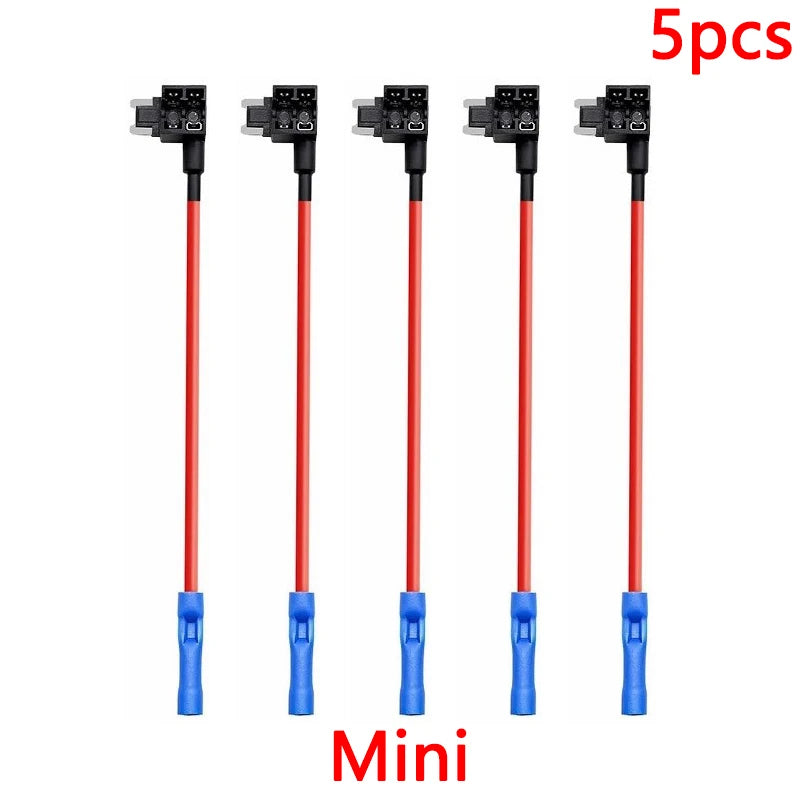 Accesorios para automóviles y camiones MINI PEQUEÑO MEDIANO Tamaño Micro Estándar Automóvil ATM Portafusibles Adaptador TAP de circuito adicional