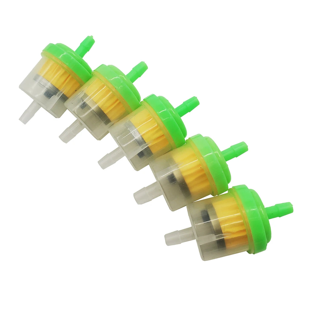 Motorcycle 5 Pcs Engine Carb Oil Gasoline Liquid Fuel Filter Oil Filter Gas Petrol Filters For KTM Honda Suzuki Kawasaki Etc