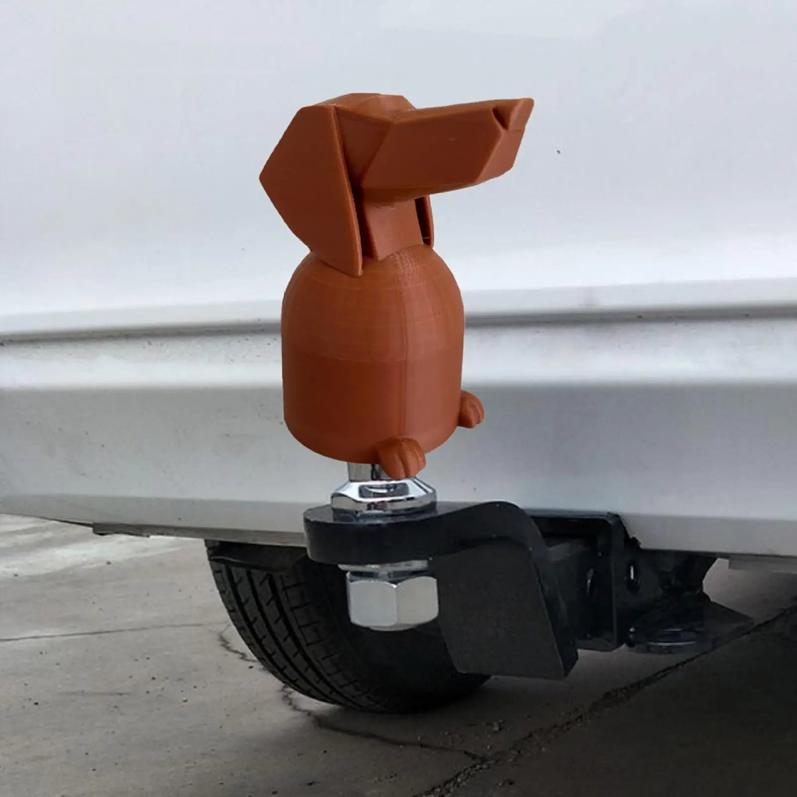 Dachshund Trailer Hitch Cover Cute Tow Hook Cap Decorative Protective Cover for Truck SUV RV Camper Travel Vehicle Universal Fit