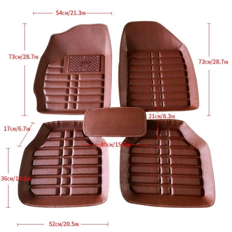 NEW Car Floor Mats for Land Rover All Models Discovery 3 4 5 Rover Range Evoque Sport Freelander 1 2 Velar Auto Accessories
