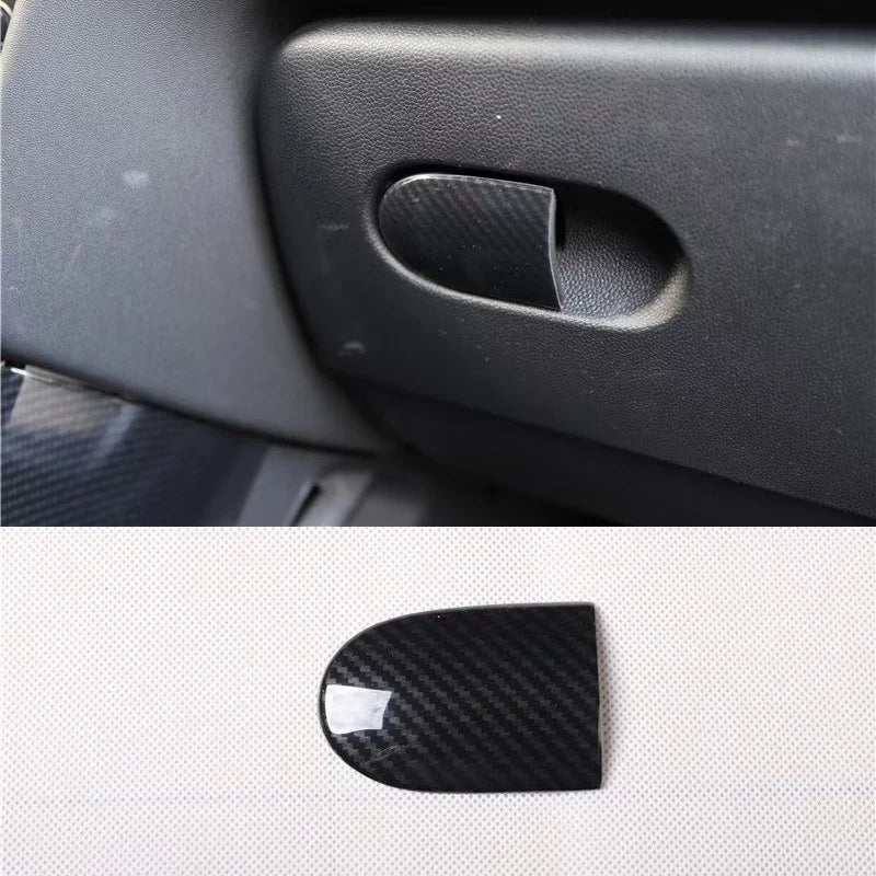 For MINI ONE Cooper S F55 F56 F57 Car Passenger Storage Compartment Handle Decorative Sticker Interior Modification Accessories