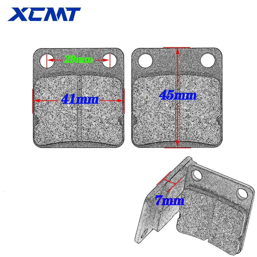 Motorcycle Front and Rear Brake Pads for 50cc 70cc 90cc 110cc 125cc 140cc to 170cc 200cc 250cc Pit Dirt Bike ATV Quad Motocross