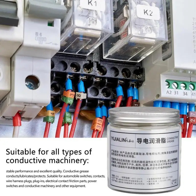 Grasa dieléctrica resistente al calor, grasa eléctrica profesional, impermeable, 8.82 oz, grasa automotriz para electrónica, bujías y