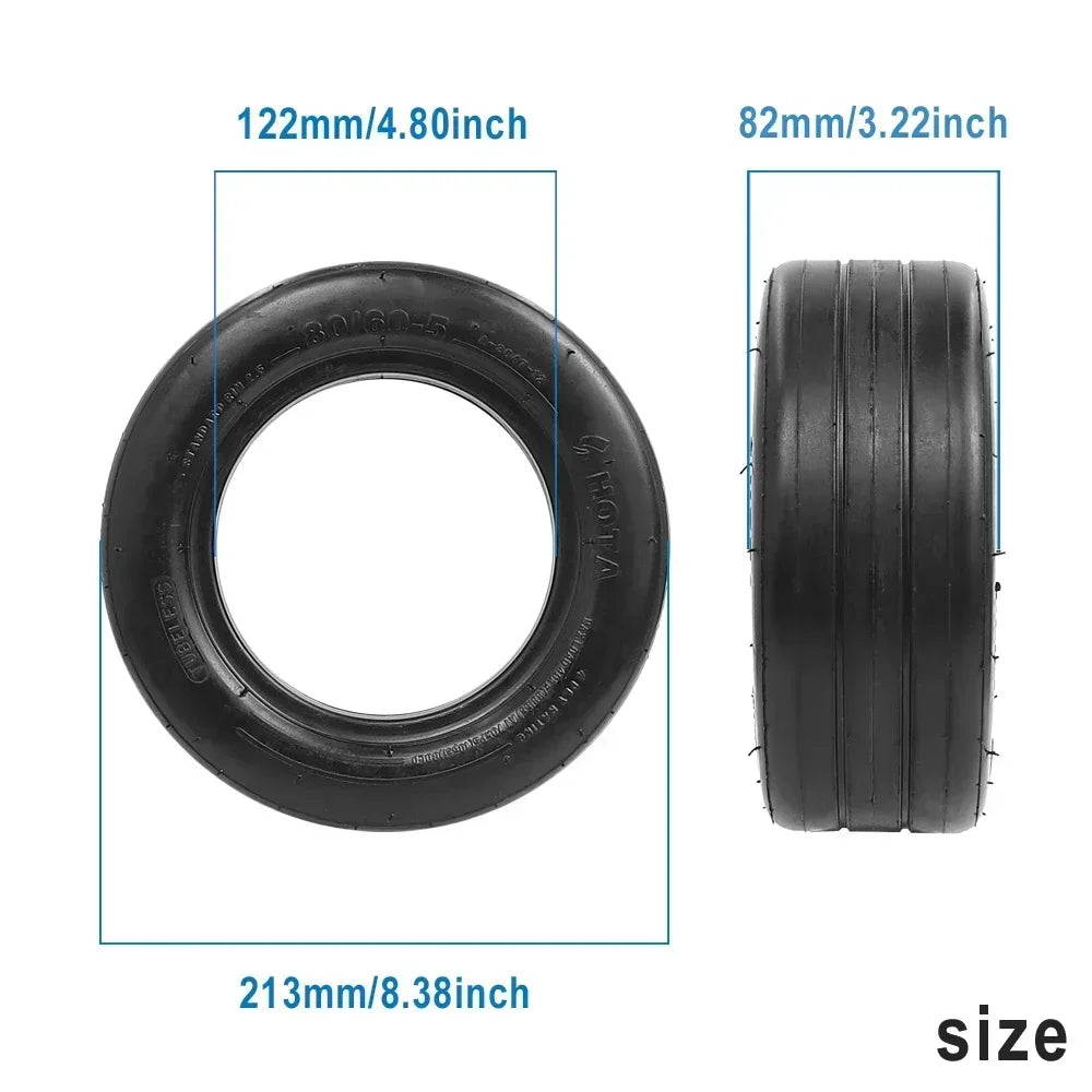 Front Tubeless Tire 80/60-5 for Ninebot Gokart Pro Kart/Mini Pro Karting Wheel Electric Children's Go Kart Front Tyre Parts