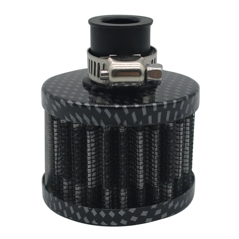 Universal Interface Car Air Filters 12mm For Motorcycle Cold Air Intake High Flow Crankcase Vent Cover Mini Breather Filters
