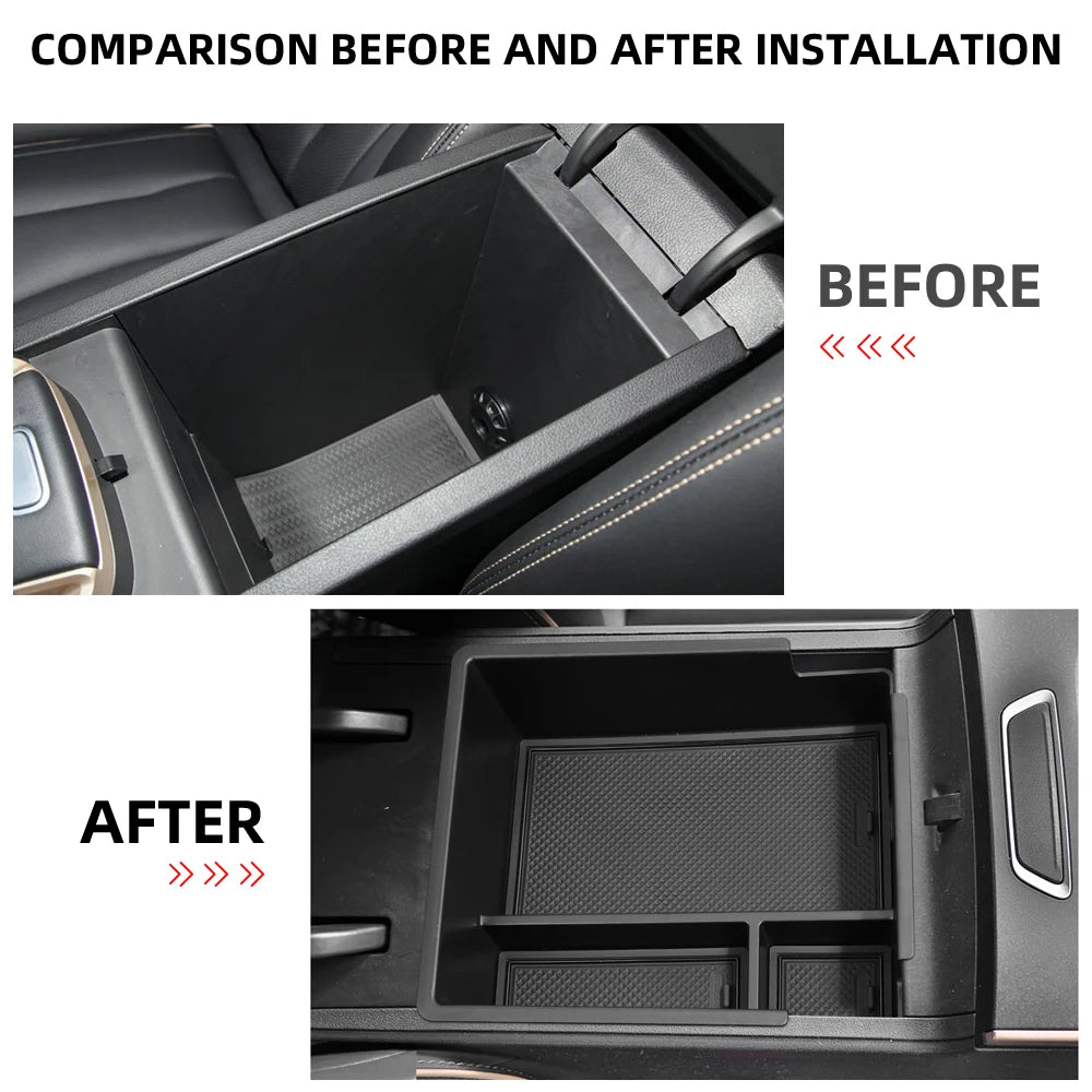 Auto Armrest Storage Box Center Console Tray for Chery OMODA 5 2023 2024 Car Custom-Fit Interior Organizer Accessory