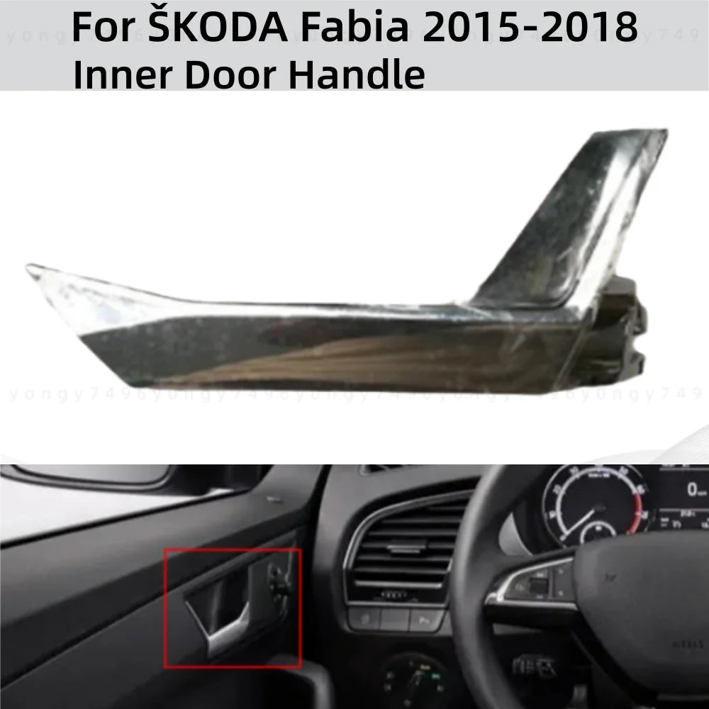Car Styling Upgrade Interior Door Handle Assembly For SKODA Fabia 2015 2016 2017 2018 Modification Decoration Accessories