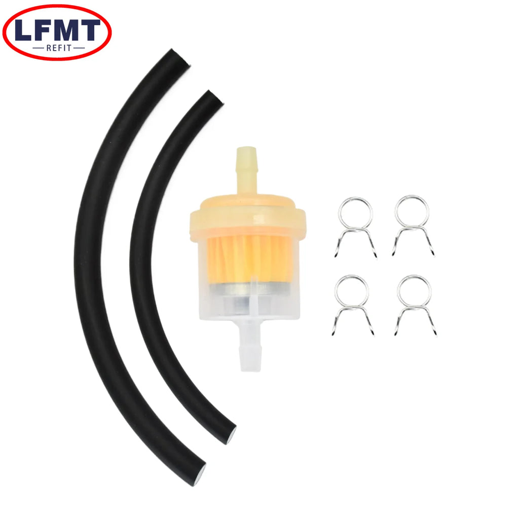Motorcycle Universal Gas Fuel Filters and Fuel Pipe For 49cc 50cc 110cc 125cc Moped Scooter ATV Go Kart Motocross Dirt Pit Bike