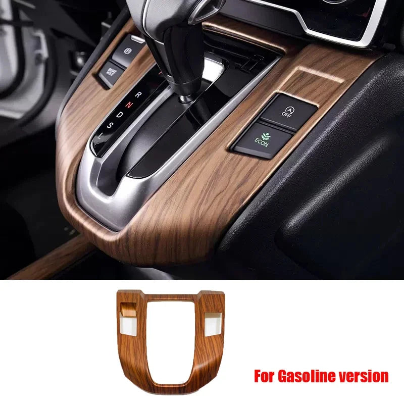 For Honda CRV CR-V 2017 2018 2019 2020 2021 2022 Peach Wood Interior Accessories Decoration Cover window switch gear panle cover