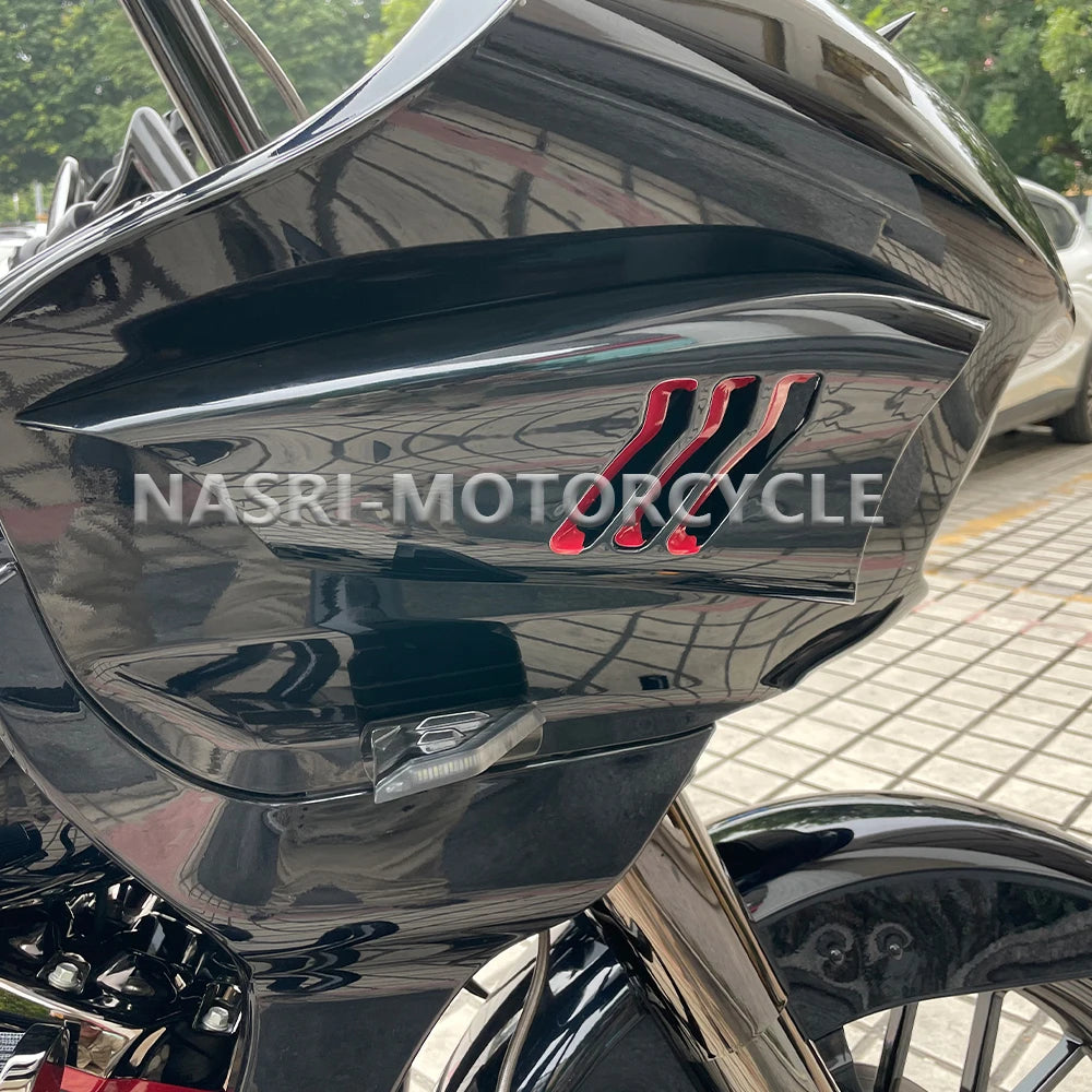 For Harley Road Glide Limited FLTRK Ultra FLTRU 2020-22 Motorcycle Accessories Side Fairing Air Deflector Black Decorative Cover