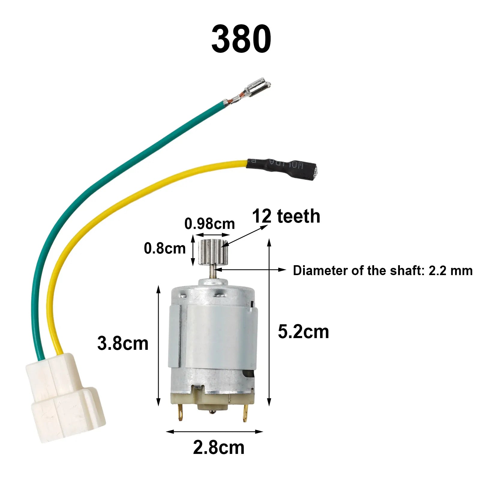 Motors For Kids Electric Car 550 RS390 RS380 12V 6V DL555 24V 10 Teeth 1 Cm Children's Toy Electric Vehicle Motor Replacement