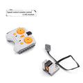 Electric Motor Set the Car Remote Control Battery Box Switch with Led Light Power Function MOC Building Blocks Cars Motor Toys