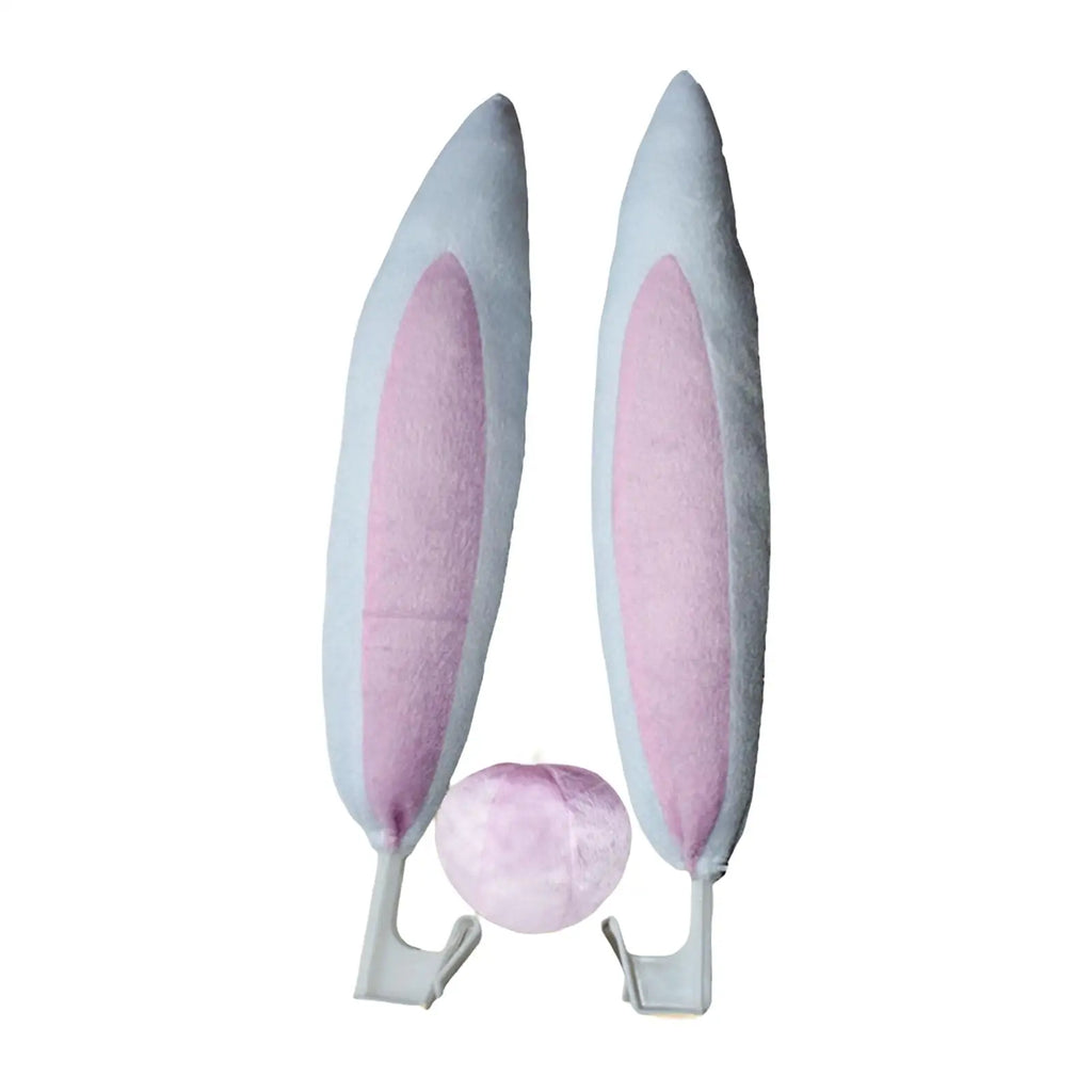 Car Decoration Accessory Rabbit Ears Truck Accessory Animal Style Gifts Nose Easter Decoration Portable Car Decoration