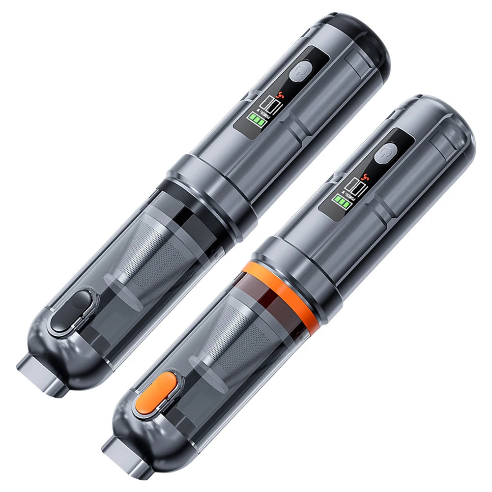 15000PA Car Vacuum Cleaner Rechargeable Portable Cordless Compressed Air Duster with Brushless Motor for Car Home Office Pet