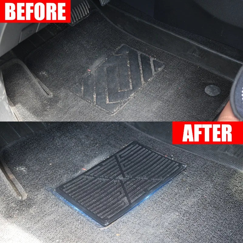 Car Main Drivers Foot Mat Universal Car Floor Mat Anti-skid Carpet Sticker Anti-skid Wear-resistant PVC Material Pedal 23×15cm