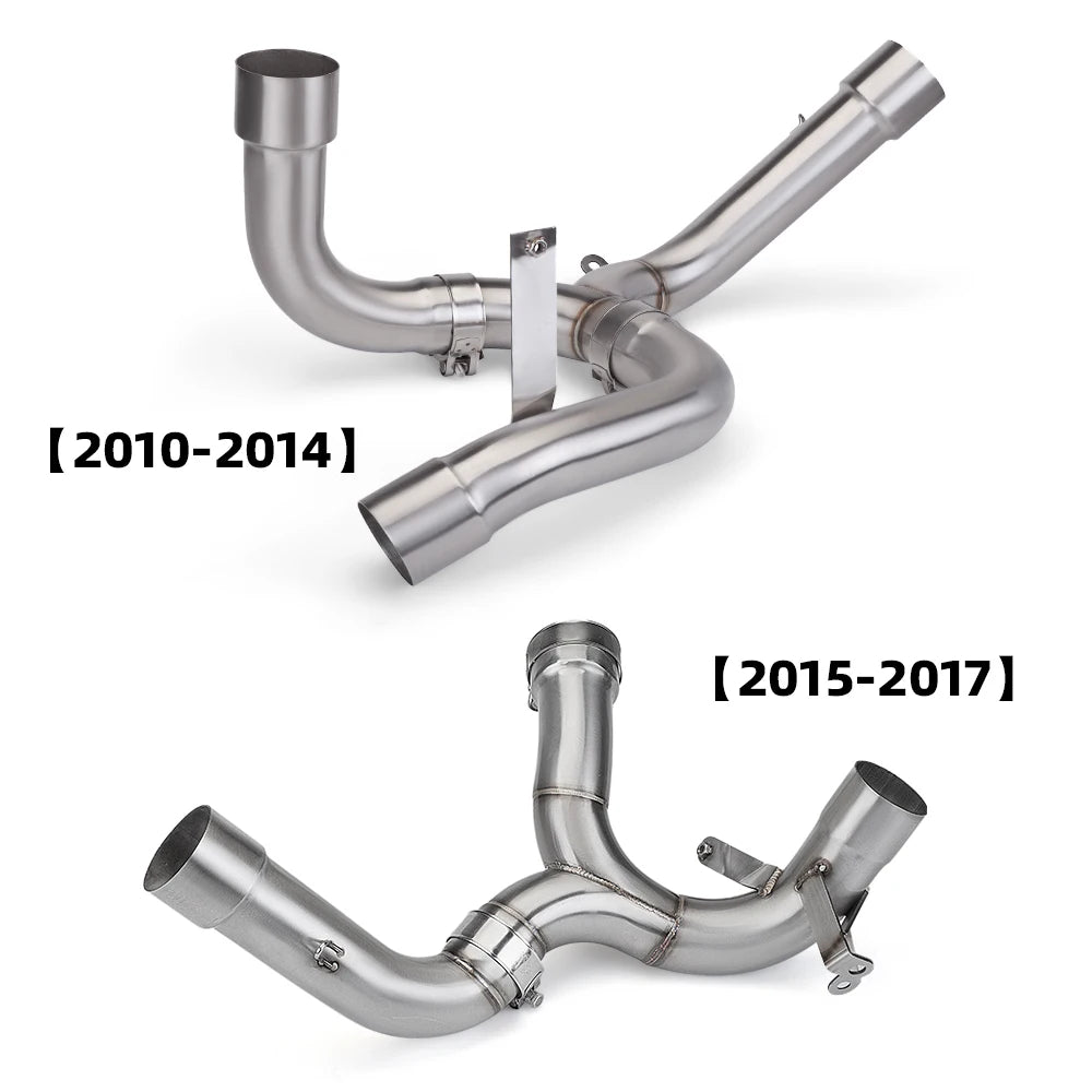 For Multistrada 1200 / S 2010 2011 2012-2014 MTS 1200 Escape Decat Pipe Motorcycle Exhaust Link Pipe Catalyst Delete Pipe