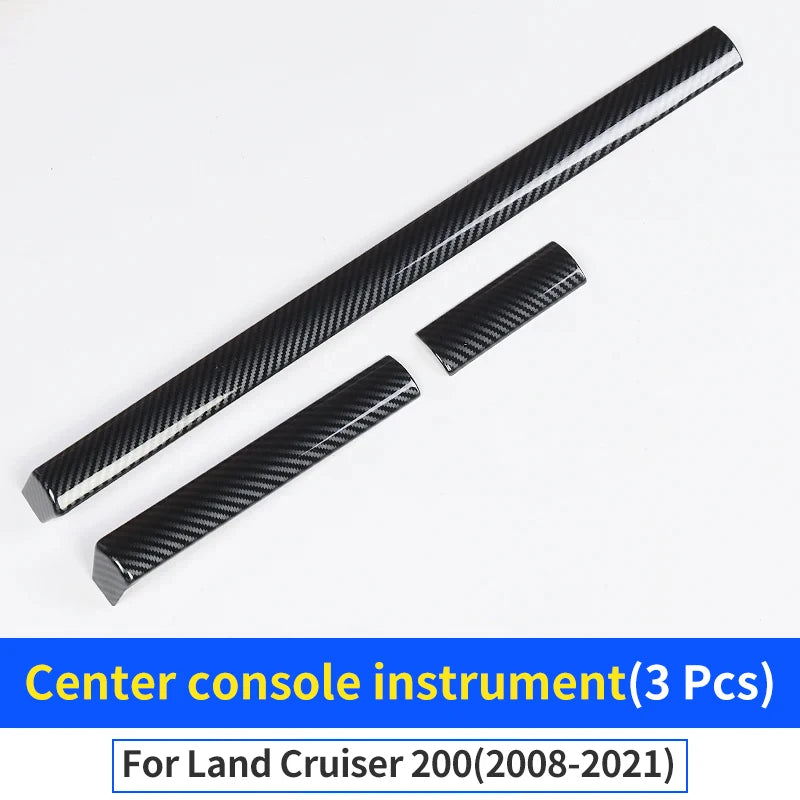 For 2008-2021 Land Cruiser 200 LC200 Interior Design Accessories Upgrade Decorative Car Door Carbon Fiber Texture Handle Panel