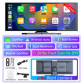 10/11.26 inch 4K Dash Cam Wireless Carplay & Android Auto Car Dvr 360 ° Rotation Dual Lens Video Recorder Dashboard Truck Camera