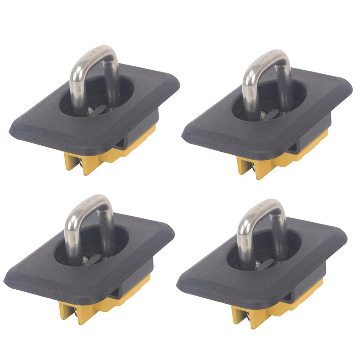 Tie Down Anchors Retractable Truck Bed Top Side D Ring Towing Bars For 1998-2014 F150 1999-2013 GM 1995-2008 RAM