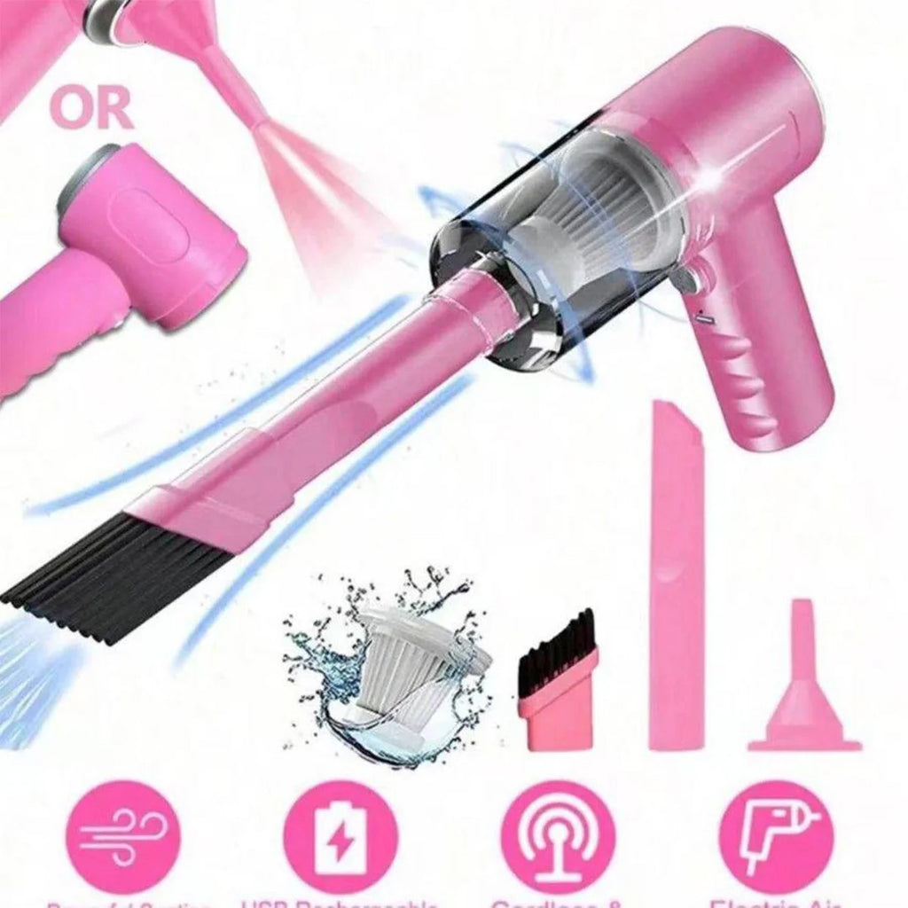 2 IN 1 Car Vacuum,  Portable Mini Cordless Cleaner, Handheld Vacuum For Home, Car, Office Desk, Powerful Suction