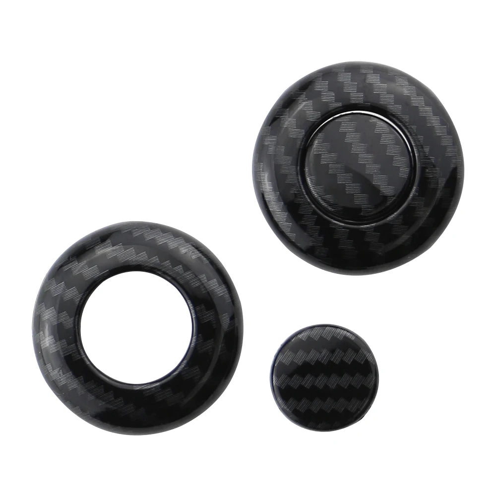 Car Accessories for Volkswagen VW T-Roc TROC 2017-2021 2022 2023 Seat Headrest Adjust Button Cover Trim Interior Carbon Fiber