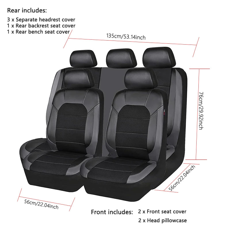 Universal Car Seat Covers For 5 Seats Car All-season Auto Seat Cover Car Interior Accessories Fit for Most Cars SUVs