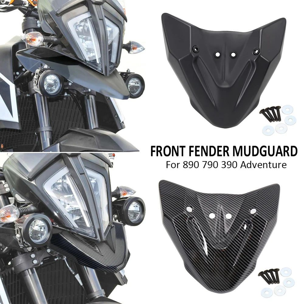 Soporte para guardabarros delantero de motocicleta, cubierta de rueda grande, accesorios de extensión de carenado para 390 790 Adventure ADV 2019 2020 2021