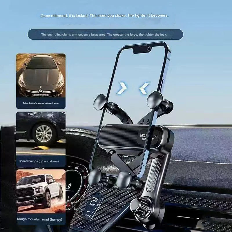 Car phone holder instrument panel air outlet base universal center console air conditioning outlet hook accessories car rack