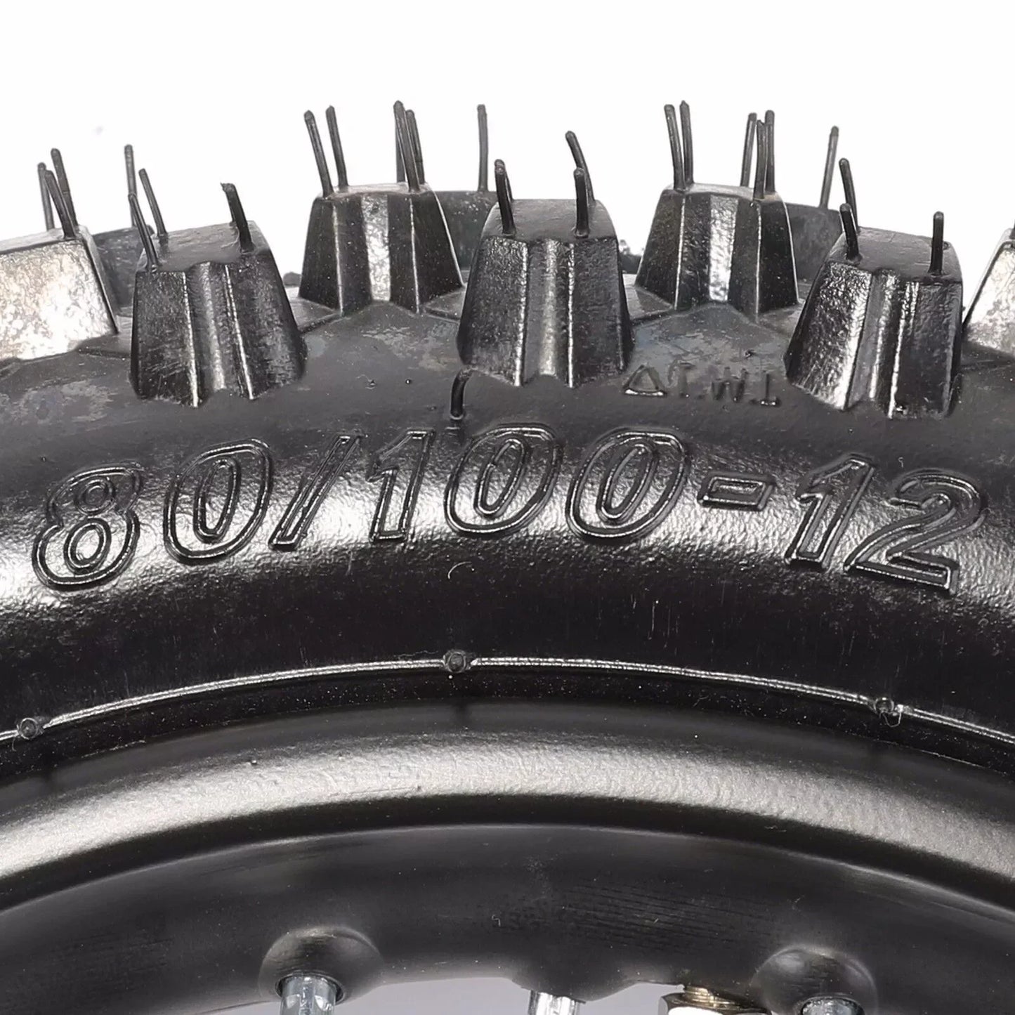 12'' Rear Wheel 80/100-12 RimTire 3.00-12 Tire 12mm Bearing  Axle for Pit Pro Trail Bikes Off-road Apollo CRF 125cc