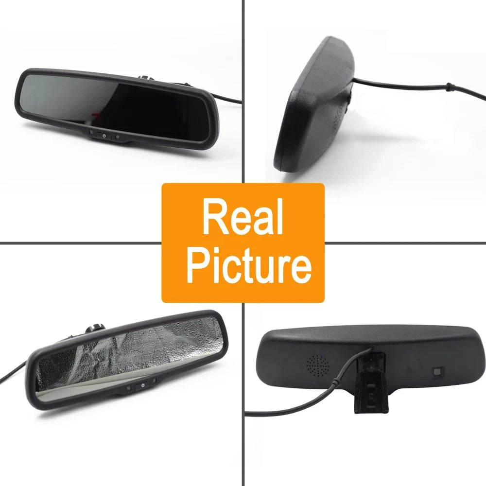 Carsanbo Car 4.3-inch AHD Rearview Mirror TFT LCD Display with Special Car Bracket HD Reversing Rearview Mirror Parking Screen