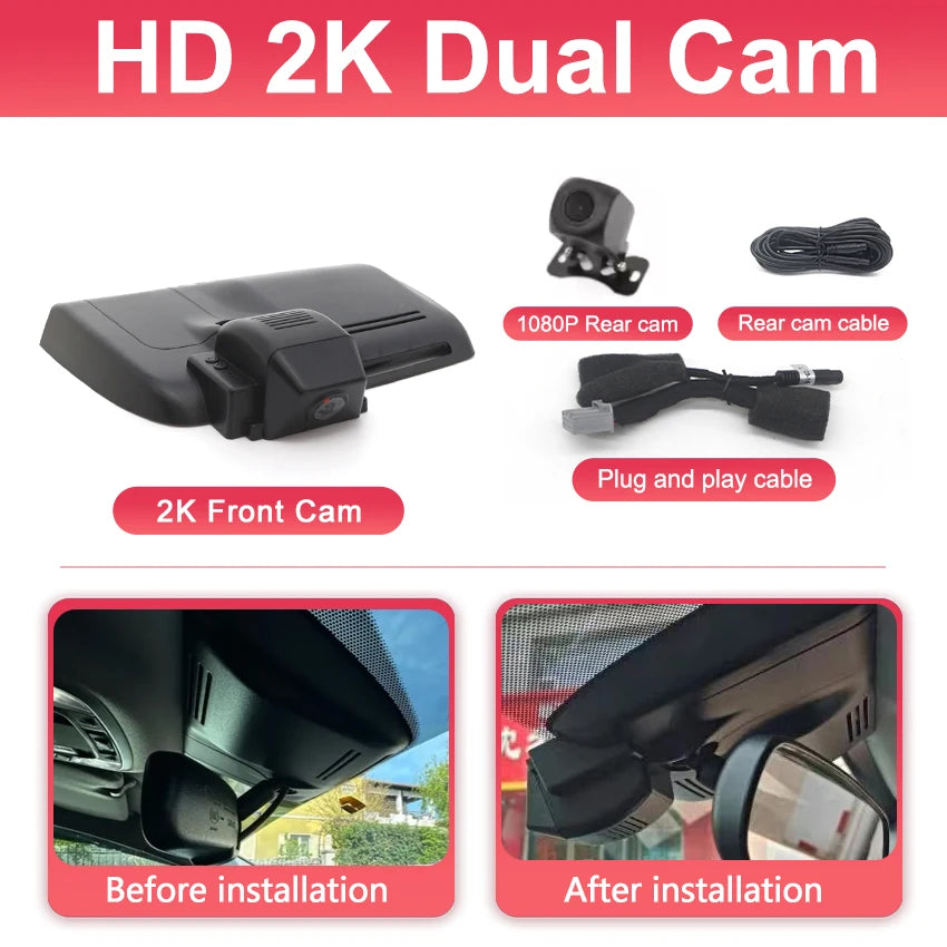 Dash Camera for Honda CR-V CRV CR V 5 5th Gen 2017 2018 2019 2020 2021 2022, Plug and Play 4K OEM Car Video Recorder WIFI APP