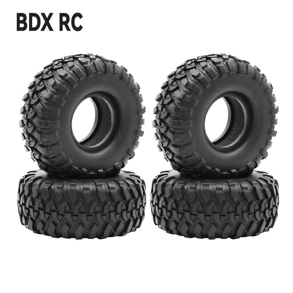 Rubber 1.9Inch Rubber Rocks Tyres/Wheel Tires 118*50MM for 1:10 RC Crawler Car Axial SCX10 III  AXI03006 TRX4 Yk4102