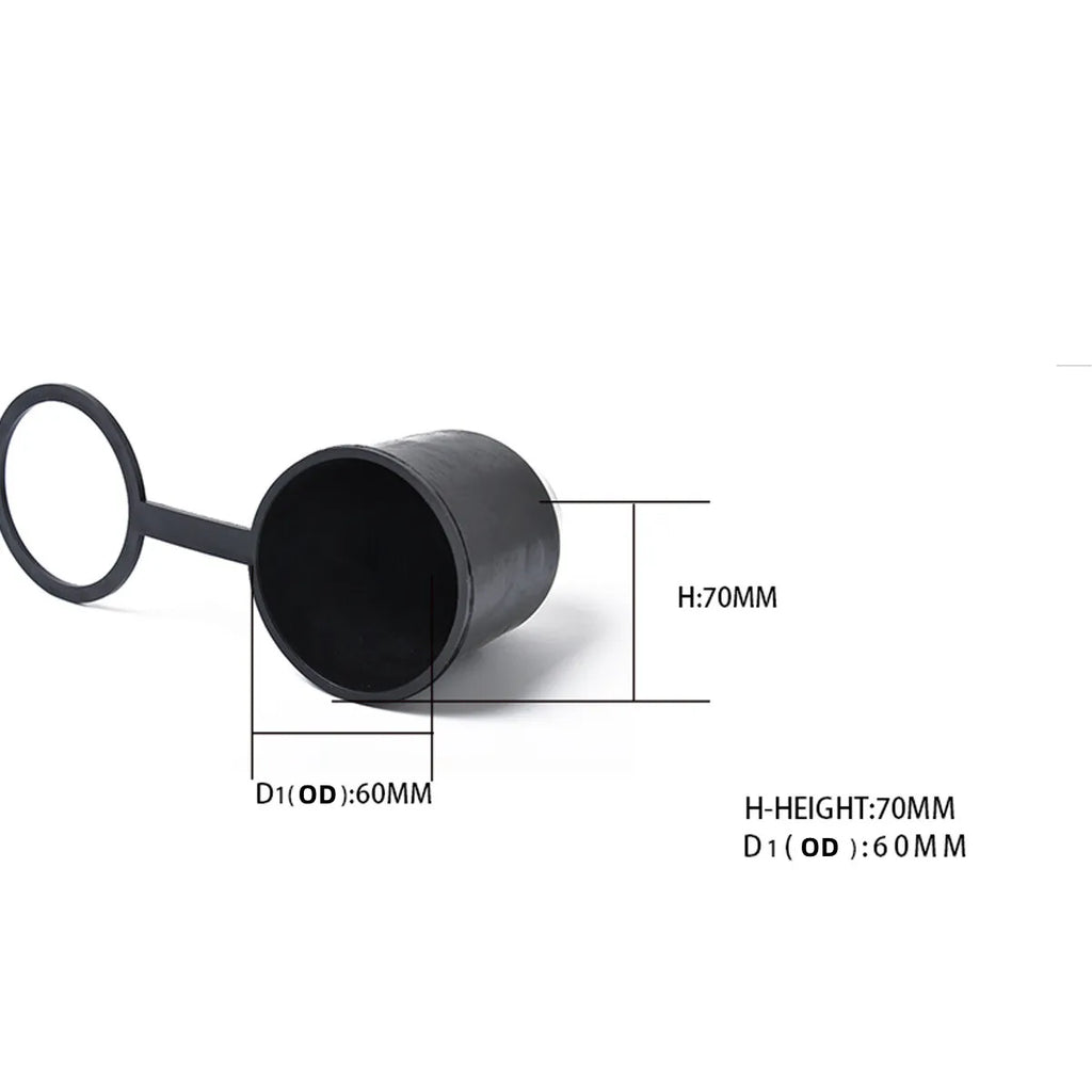 Trailer Ball Cover Towing Tow Bar Hitch Protection 50mm Black Durable Cap