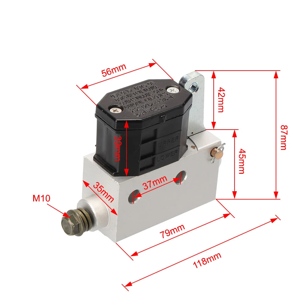 12.8/15.8 Piston Square Cylinder Master Cylinder Kart Beach Car Tuning Parts Brake Upper Pump Piston Square Cylinder ATV