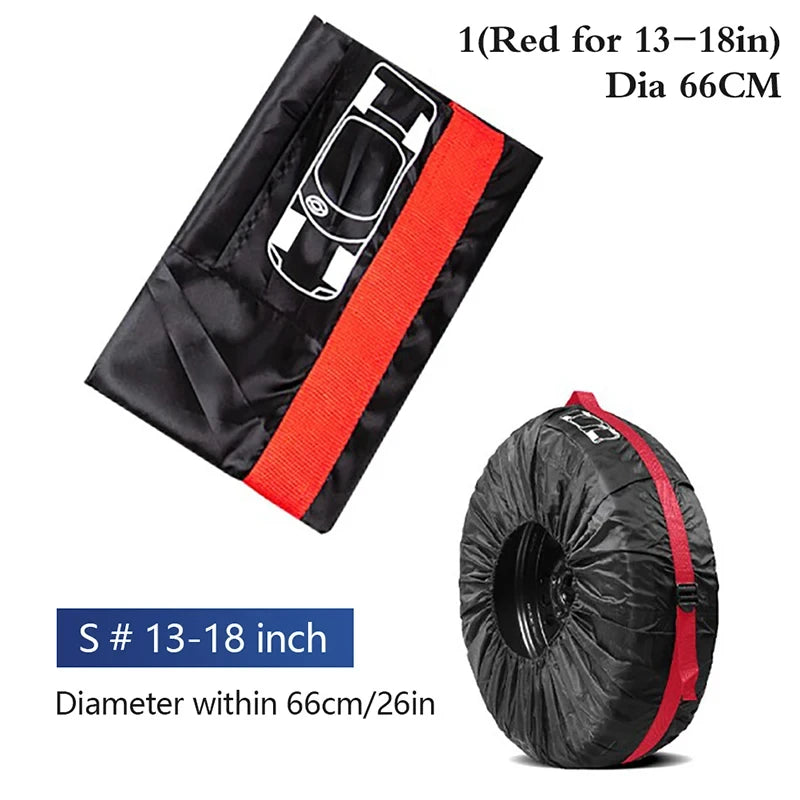 Tire Storage Bags Dustproof Waterproof S/L Universal Car Spare Cover Case Polyester Vehicle Wheel Protector Portable Wheel Bags