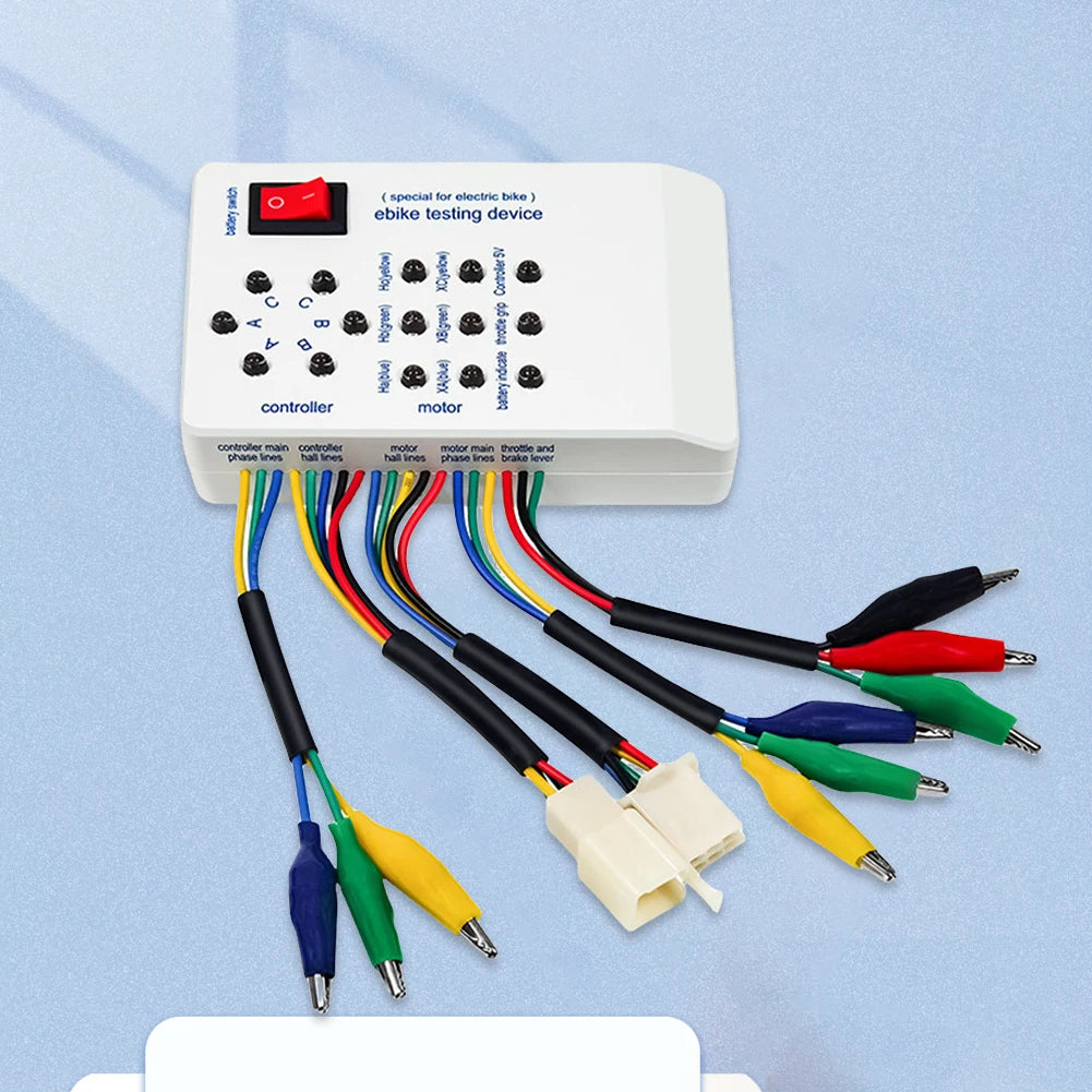 Compact 24V/36V/48V/60V/72V Electro Car E-bike Scooter Brushless Motor Controller Tester Excellent Performance Testing