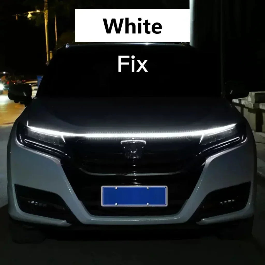Led Car Hood Light Strip Decorative Lamp Flexible DRL Daytime Running Lights Auto Headlight Strips Car Assecories