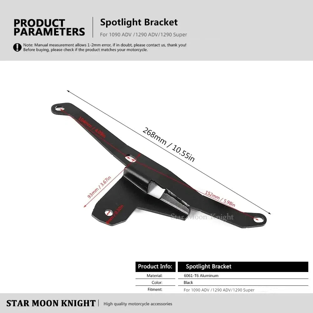 Motorcycle Auxiliary Fog Light Mounts Bracket For 1290 Super Adventure R S For 1090 1290 ADV Accessories Driving Lamp Holder