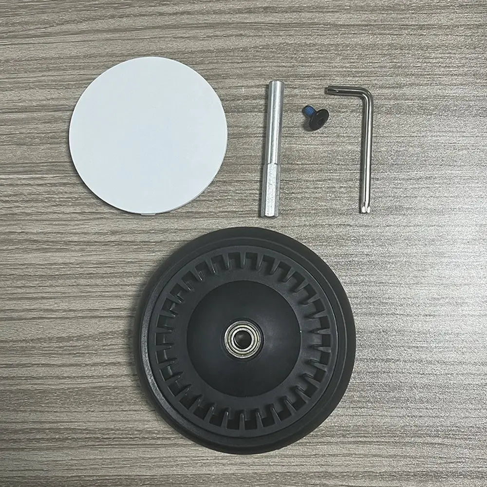 Accessories Trolley Wheel Bracket With Tools Stroller Wheels Screw Clip Type PU Tyre Side Cover Wheel Axle  Accessories