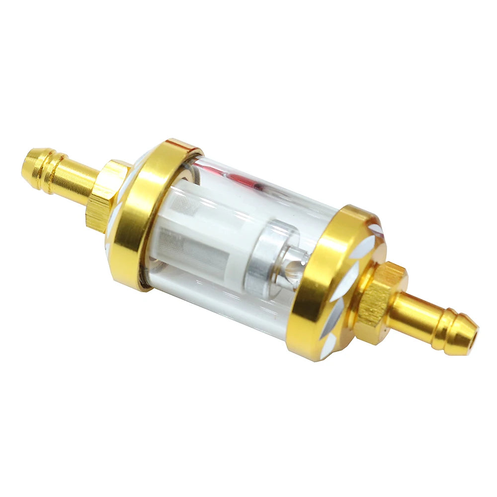 Motorcycle ATV 8mm Fuel Tank Glass Filter For Honda Kawasaki Suzuki Yamaha KTM SX SXF XC XCF 125-450 500 530 Universal