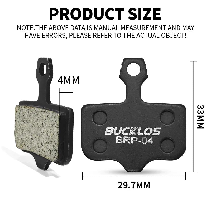 BUCKLOS Resin Disc Brake Pad For SRAM AVID Wear-resistant Hydraulic Brake Pads MTB Brake Pads for DB3 DB5 ELIXIR Cycling Parts