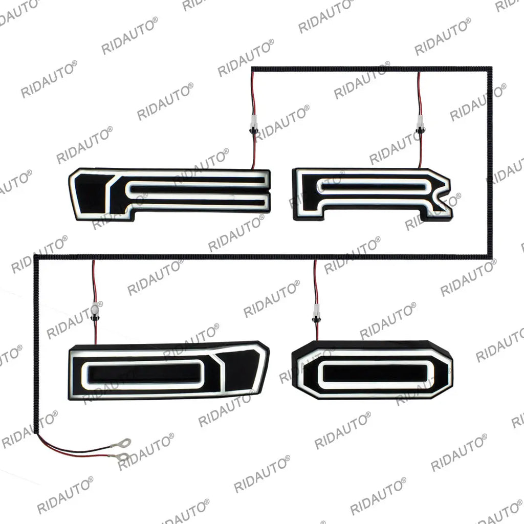 Pickup Truck Modified DIY 4 Letter For RANGER 2015-2021 T8 T7 Raptor Grill Grille White LED Glowing Lighted Glowing letters Lamp