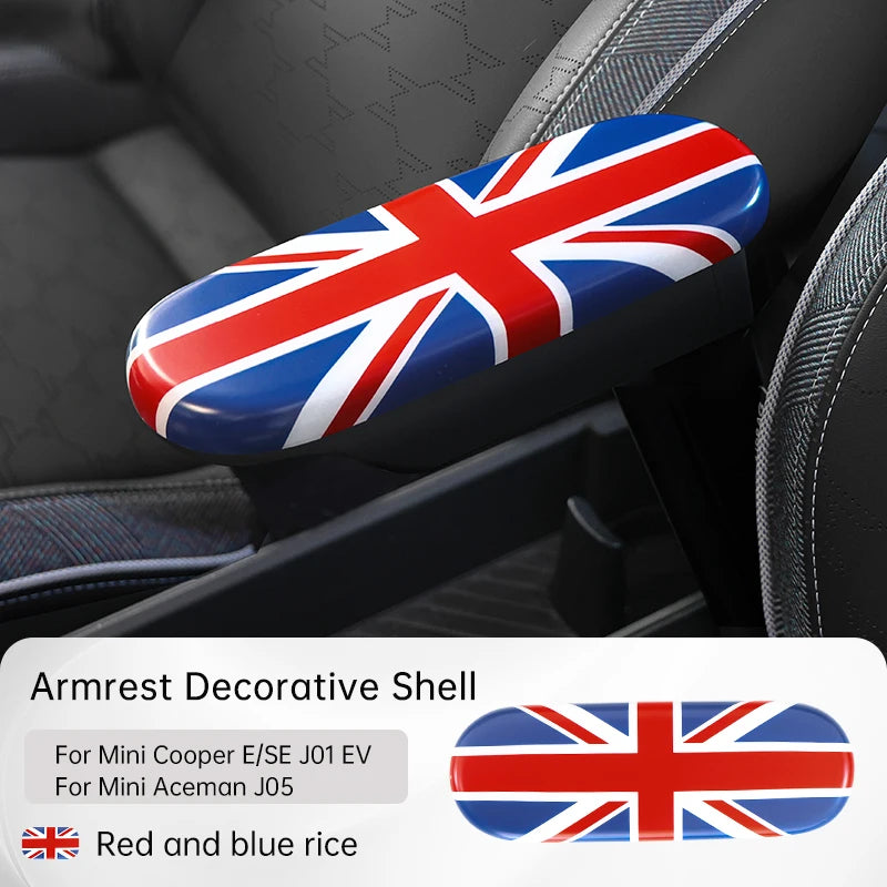 Car Central Control Armrest Decorative Protective Shell For Mini Electric Cooper E/SE J01 EV J05 Aceman Car Interior Accessories