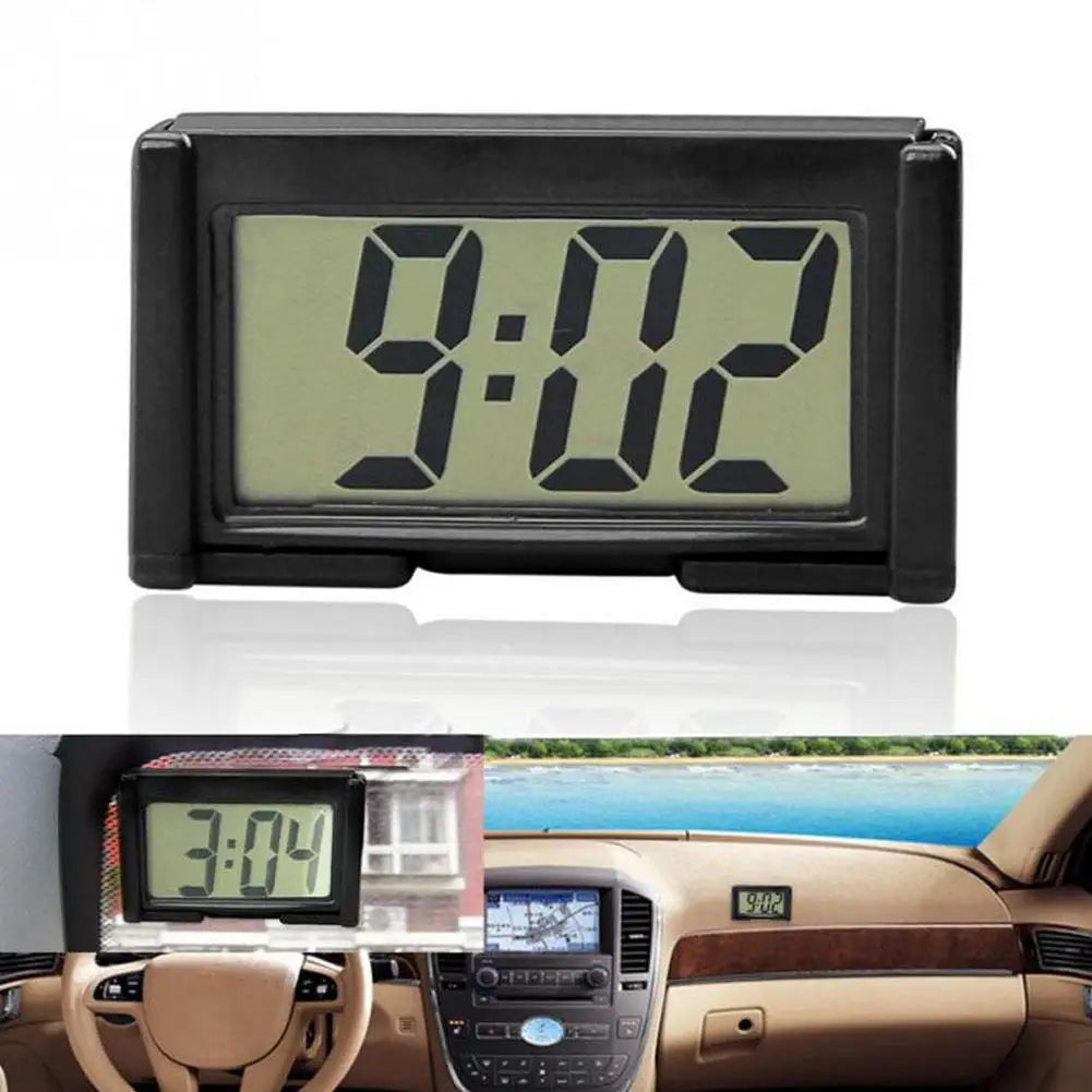 Mini Digital Clock Large Screen Car Dashboard Electronic Digital Display Car Clock Car Accessories For Vehicles Simple Type