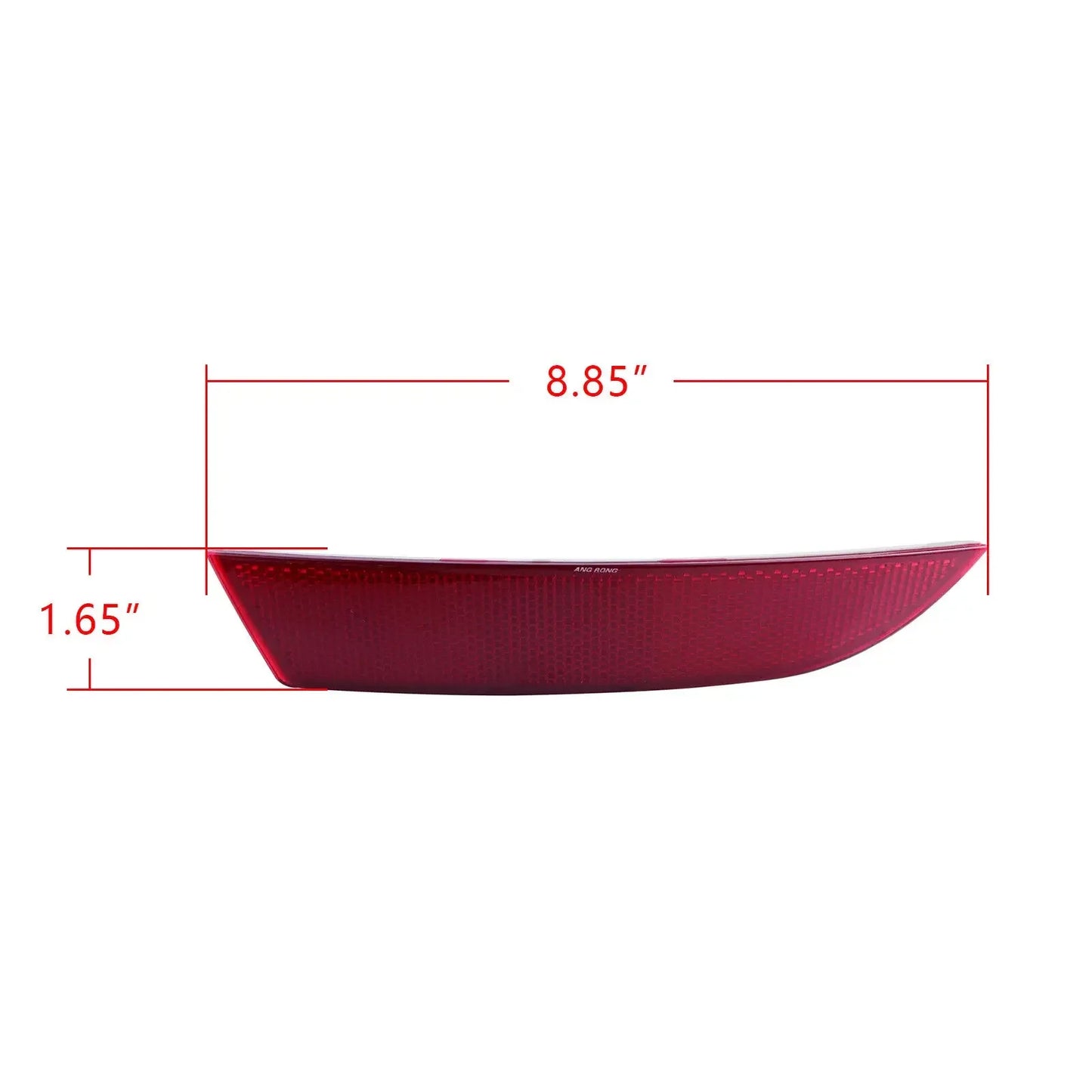 Red Lens Rear Bumper Reflectors Cover N/S & O/S For SEAT Leon FR/Cupra 2005-2012