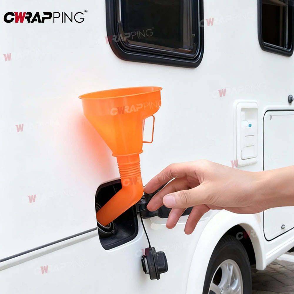 Water Gasoline Funnel Gasoline Water With Filter Funnel Motorhome Rv Caravan Accessories for Parts Goods Camping Car Automobiles
