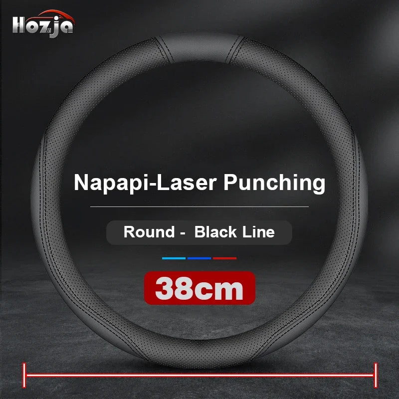 Large Size Bus Truck Steering Wheel Cover Leather Braid Cover for MAN TGS TGX E TGE CIT TGL TGM Auto Interior Accessories