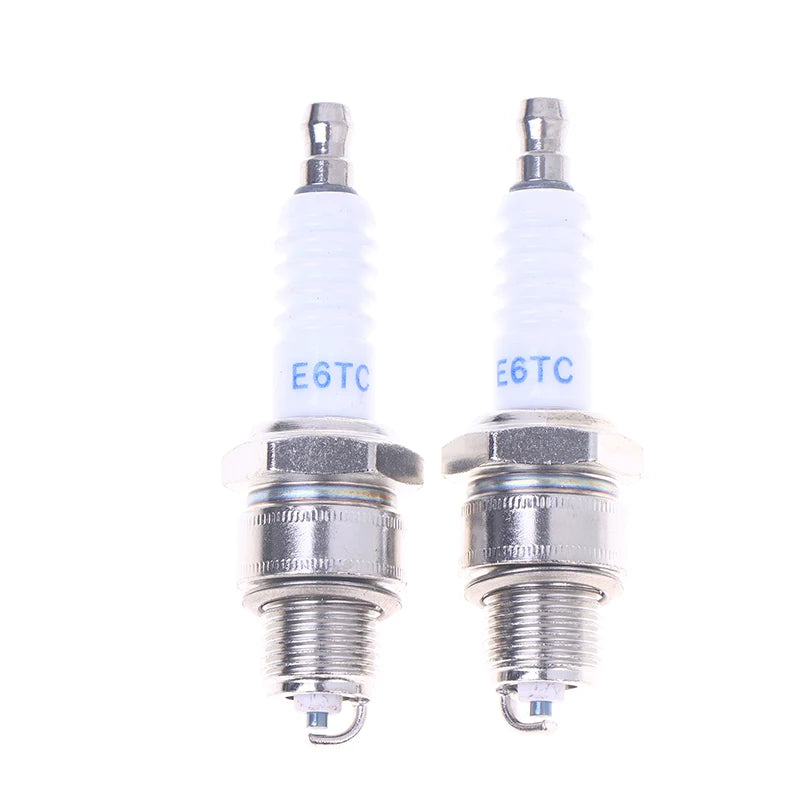 （Summer6）1/3 Pcs Brand New Motorcycle Spark Plug E6TC For Scooter Moped Ignition Part Replacement Accessories